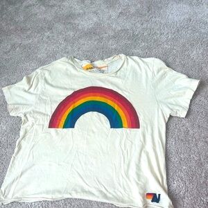 Aviator Nation Boyfriend Tee Rainbow